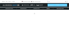 Desktop Screenshot of aluboxen-shop.de